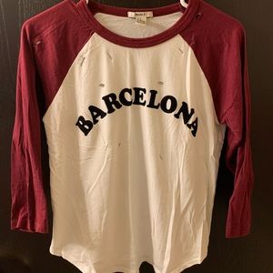 Barcelona 3/4 sleeve tee